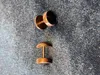 Stud -oorbellen rond stenen oorstudies van kostbare kleine zwart doorboorde fouten neppiercing Jewlery Charm Classic