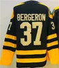 New 2023 Winter Classic 37 Patrice Bergeron Jersey 88 David Pastrnak 63 Brad Marchand 73 Charlie Mcavoy Hockey Jerseys Black Yellow Ed