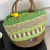 Zomer Ontwerpers Tote Bag Straw Weave Totes Vrouwen Designer Tas Vrouwen Geweven Tas Luxe Handtas Mode Klassieke Grote Capaciteit Emmer Zakken patchwork Kleuren