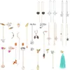 Boucles d'oreilles pendantes, cadeau de noël pour femmes, mode magasin de bijoux en cristal, corde d'oreille irrégulière en forme d'animal