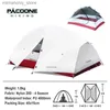 Tents and Shelters PACOONE Ultralight 20D Nylon Camping Tent Portab Backpacking Cycling Tent Waterproof Outdoor Hiking Travel Tent Beach Tent New Q231117