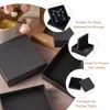 Watch Boxes Cases Square/Rectangle Jewelry Organizer Box For Earrings Necklace Bracelet Display Gift Box Holder Packaging Cardboard Boxes Black 231115