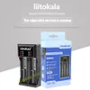 Liitokala Lii-C2 18650 21700 20700 26650 16340 CR123A 18350 14500 1.2V NI-MH NI-CDスマート充電器2スロットのバッテリー充電器