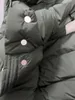 Vinter utomhus mode huva mens down jacka bröstficka puffer jacka arm lim metall badge down jacka lumbal åtdragning design varm kappa storlek 1--5