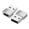 高品質の高級デザインアルミニウム合金USB 2.0男性からタイプCメスOTG 480Mbpsデータ転送OTGコンバーター充電ADATPERS