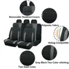 Nieuwe polyester universele autostoelbekledingen stikstof stoffen stoelhoezen voor auto's volledige set fit de meeste auto SUV Truck Van airbag compatibel