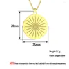 Pendant Necklaces Todorova Vintage Stainless Steel Simple Sun Everyday Necklace For Women Minimalist Jewelry Birthday Party Gift