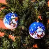 Christmas Decorations 3pcs 8cm Balls Original Gifts Decoration 2024 Tree Gift Pendants Baubles 231115