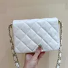 23K Flep Bag 10a Ayna Kalite Buzağı Kadın Çanta 20cm Crossbody Bag Moda Omuz Çantaları Lüks Zincir Çantalar Tasarımcı Çantalar Kutu C163