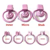 Vibradores BBC Only CD TS Super Small Pussy Vaginal Chastity Cage Devices 4Rings Ladyboy Masculino Cock Cage Penis Ring Lock BDSM Men's Sex Toys 231115