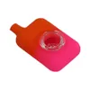 Pipes à fumer Narguilés de conduites d'eau en silicone avec bol en verre Accessoires de fumée Iab Rig Personnaliser le lien I