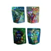 Mylar Sacs d'emballage de fleurs Laser Californie 35g Runtz Fleurs sèches Forfaits Emballage Emballage Sac en plastique Vide Gelato Crème glacée Hvwqs