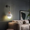 Стеновые лампы светодиодные спальни прикроватная кровати висят современный минималистский домашний фон декор свет
