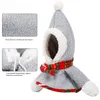Hundkläder Cat and Dog Christmas Costumes Year Pet Supplies Warm Puppy Christmas Hairball Snowman Transformer Costume 231114