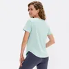 Mode femmes t-shirt séchage rapide Designer t-shirts respirant Sports de plein air Fitness hauts de course t-shirts taille S-2XL pour dames