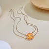 Pendant Necklaces JHSL bohème collier en couches pour femmes femme soleil conception pendentifs en acier inoxydable chaîne couleur or mode fête bijoux