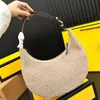 Womens Fluffy Tote Bag Luxury Cashmere Crossbody Shoulder Bags Designes U Shaped Handbag Ladies Wool Shellbags Fashion Suede Underarm Pouch