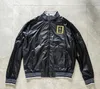 Am Air Force Jackets Zipper вышивая итальянская ветра для мужчин дизайнерская куртка женская грудь с длинным рукавом негабаритный