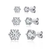 Women 0.5-2 Ct Moissanite Stud Earrings For Women 925 Sterling Silver 18K Gold Plated With Jewelry Engagement Gift