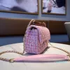 bold floral bag Designer Stick bag Face stick Bag Women's Chain Shoulder Bag quilted purse Crossbody Bag Parisian Fashion Flap Classic