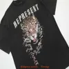 Designer Fashion Clothing Mens Tees Tshirt Represents Letter Leopard Head Print Beautiful Tide High Street Loose Summer Versatile Casual Mens Womens Short Sleeve T