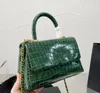 Balemciaga Handbag Eather Alligator Womens Bags Chain00