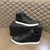 Berömda lyxiga män casual skor renylon löpande sneakers Italy Delicate Elastic Band High Tops White Black Leather Designer Outdoor Casuals Walk Trainers Box EU 38-45