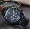 Polshorloges voor mannen Nieuwe herenhorloges Drie naalden quartz horloge Hoge kwaliteit Top luxe merk Klok mannen Mode-accessoires lederen riem