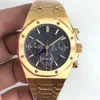 ZF Motre Be Luxe Designer Watchs 41mm 7750 크로노 그래프 기계 운동 강철 고급 시계 케이스 남성 시계 손목 시계 relojes