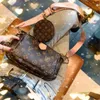 Multi Pochette Accessoires Designer Bag Crossbody Shoulder Bags Luxurys Handväskor Fashion med Box Purse Wallet Justerbar och löstagbar kedjan Canvas Strap