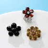 Brooches CINDY XIANG Random Style Can't Cchoose 10pcs/lot Butterfly Flower Shining Cubic Zirconia Collar Pin Fashion Small Brooch