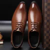 Klädskor zapatos informales de hombre casual läder för män svart cuero man mode zapatillas 2023 sko