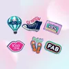 10st Fashion Harts Acrylic Cartoon Shoe Tape Charms för DIY Decoration Neckalce Bag Key Chain Jewelry Making Accessories4075926