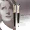 Garbo White / Ballpoint Ball Penns Black Office and Stationery Pen Fountain Promotion Writ Greta Wholesale GPMFM