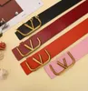 New 7cm Smooth Buckle Letter Ladies Belt European and American Fashion High Fashion BeltS Female