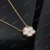 spring hot designer flower Necklace mother of pearl Women Classic Designers Luxury designer jewelry Pendant lucky Necklaces for lady