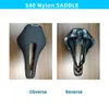 Cykelgrupper 3D Tryckt cykel Sadel ihålig bekväm andningsbar MTB Road Ultralight Nylon Carbon Fiber Cycling Seat Parts 231115