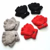 Vingerhandschoenen voor kinderen Pluche verdikte warme babyhandschoenen Kinderen Leerling Student Winterwanten Koraalfleece Flip Lange Vingerhandschoenen Voor 5-11Y Kinderhandschoenen 231115