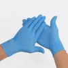 Gants jetables en nitrile bleu sans poudre pour inspection laboratoire industriel maison et supermarché noir blanc violet confortable