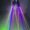 Andere evenementenfeestjes Magicool MultiLine 5pcs RGB Laser Handschoenen LED -paar DJ Beam Concert Bar Show gloeiende kostuums Props met 2 groen 2 Red 1 Blue 230414