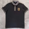 AM ricamo designer Polo da uomo estate slim manica corta da uomo polo t-shirt da uomo