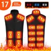 Mens Vests Winter Warm jacket USB Heating vest Thermal Sleeveless Heated Jacket Electrical Women Fishing Trekking Hunting heated 231114