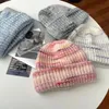 Beanie Crânio Caps Macio Lã Chapéu De Malha Para Mulheres Feminino Quente Outono Ao Ar Livre Inverno Chapéus Gradiente Arco-íris Cor Mens Beanies 231114