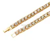 Tenis, Cadenas de tenis graduadas con hielo de 5 mm de lujo de una sola fila de oro rosa Sier Mujeres Hombres Collares Moda Diamante Rhinestone Bling Hip Dhctz