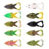 Fishing Hooks Frog Lure Double Propeller Legs Silicone Soft Baits 13.6g 16.6g Topwater Wobblers Artificial Bait For Bass Catfish Tools 231115