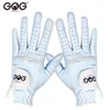 Sporthandskar 1Pair GOG GOLF GLOVES Blue Professional Breattable Sky Blue Soft Tyg för kvinnor vänster och höger hand 231115