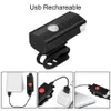 Luzes de bicicleta 2 pçs conjunto de luz led usb recarregável 300 lumens 3 modos lâmpada de bicicleta mtb estrada frente e cauda lanterna 231115