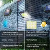 Decoraciones de jardín COB LED Luz con energía solar al aire libre PIR Sensor de movimiento Luz solar Impermeable Pared Emergencia Calle Lámpara de seguridad para 230414