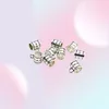 500pcslot Silver Plated Bail Spacer Beads Charms Pendant for DIY Jewelry Making Findings 8x6mm9056085