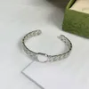 Femme manchette bracelet Designer mode Double G Bracelets de mariage bijoux de luxe pour femmes hommes cadeau GGity Bracelet en or frhk